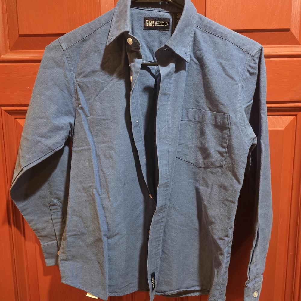Faded Glory Kids Blue Button-Up Shirt